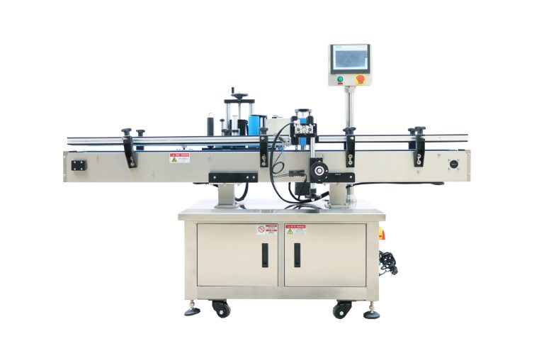 Labeling machine for round can body