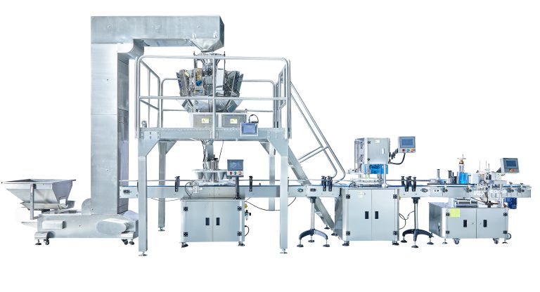 Linha de máquina automática de selagem e pesagem de pistache: simplificação da embalagem de nozes