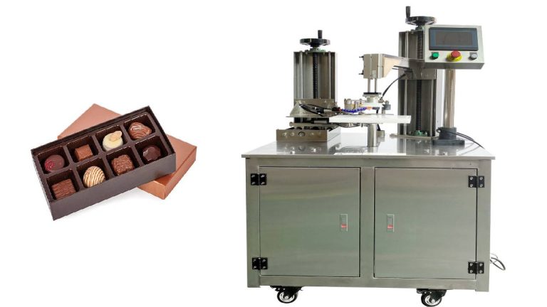 Candy container tape seaming machine