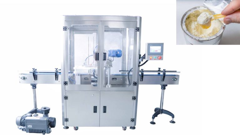 Fully automatic milk powder vacuum filling nitrogen sealing machine