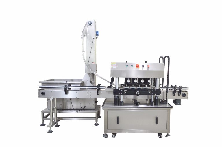 High speed plastic container twist off capping machine with cap feeder